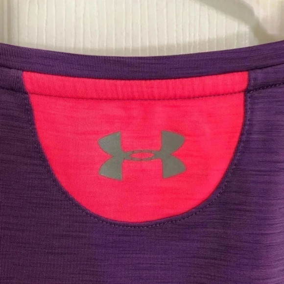 Under Armour Purple Heat Gear T-Shirt Size  XS - Picture 11 of 11
